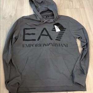 Emporio Armani EA7 Charcoal Hoodie